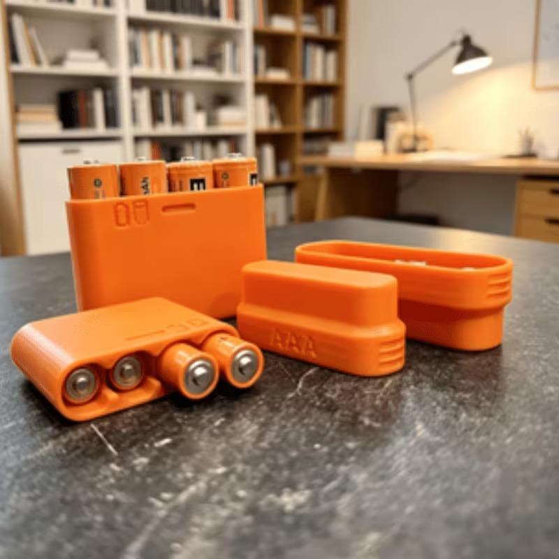 Car Organizer - Scatola portabatterie AA con 4 scomparti,