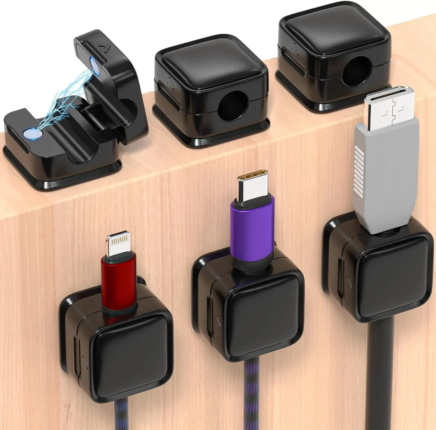 Car Cable Organizer - Mini organizer magnetico per cavi, supporto