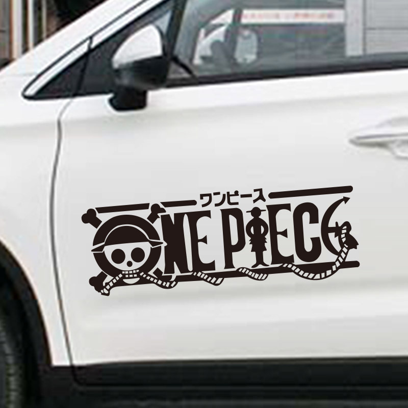 Car Accessories Japanese - One Piece Anime Personalità Cartoon Adesivi