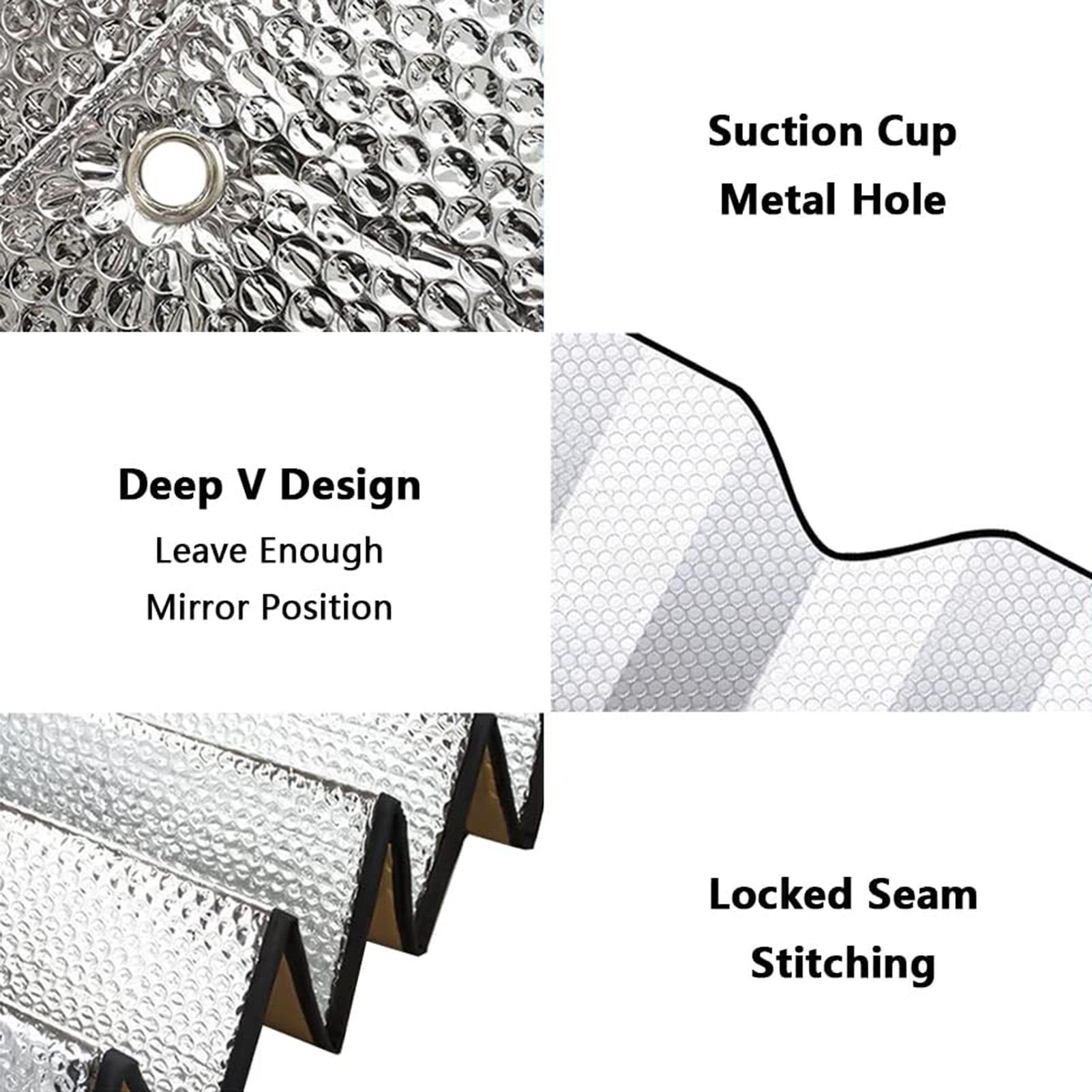 Windshield Sun Shade - Parasole universale riflettente per parabrezza auto,