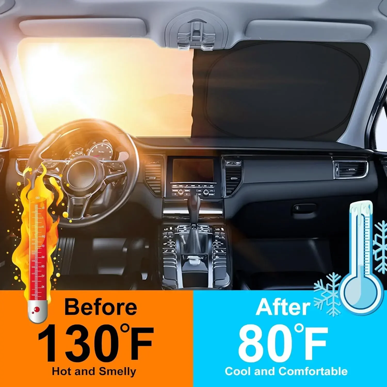 Nuovo Parasole Estivo per Para - Windshield Sun Shade recensione e prezzo