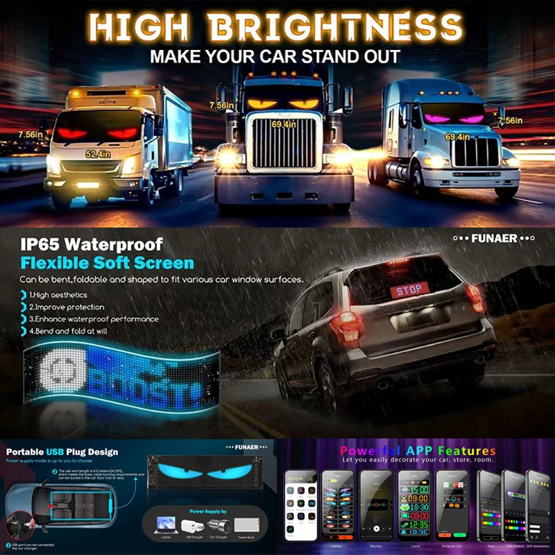 Display a LED Truck Eye Car Si - Car Led Light recensione e prezzo