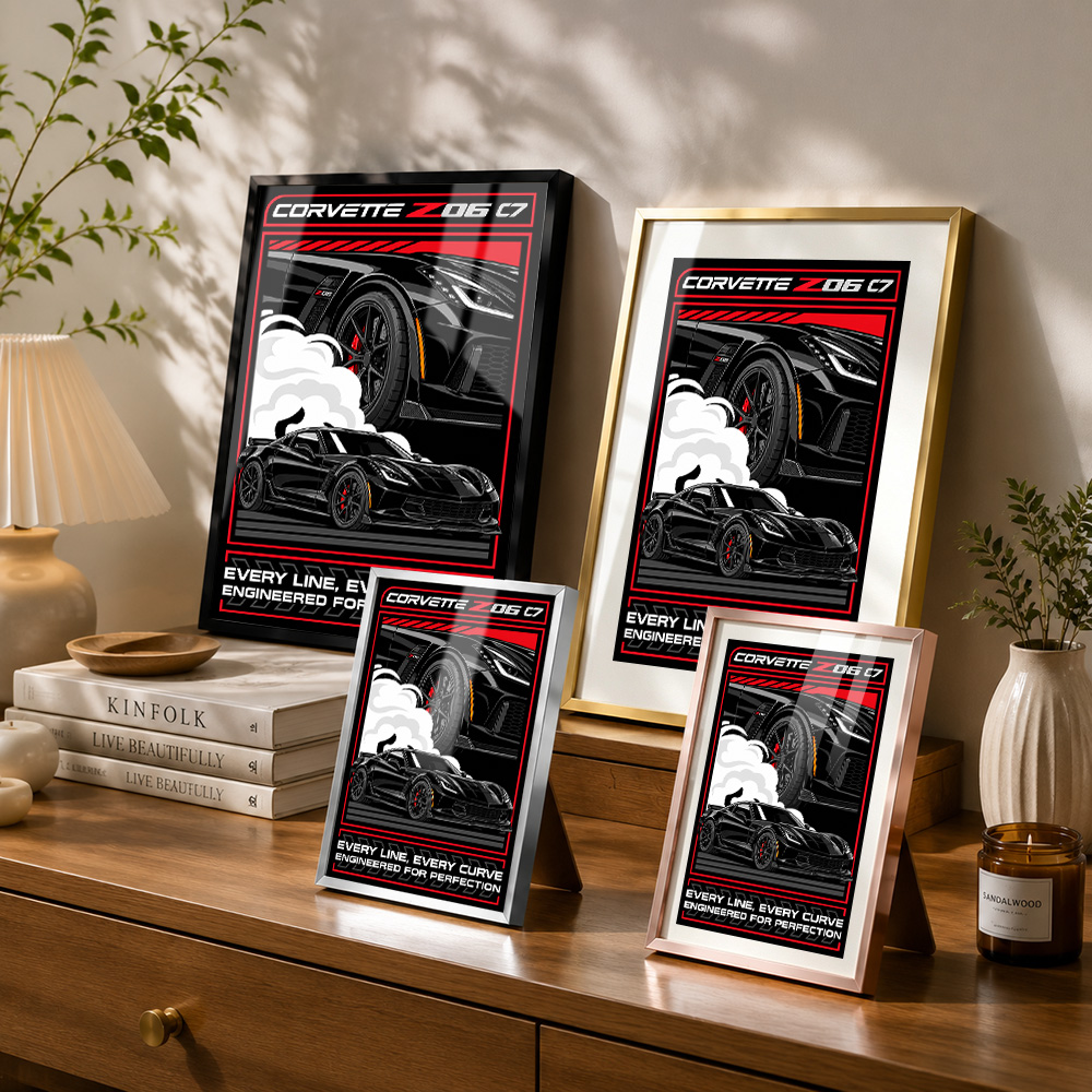 Poster in metallo con cornice  - Car Mirror recensione e prezzo