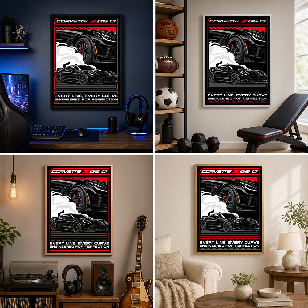 Poster in metallo con cornice  - Car Mirror recensione e prezzo