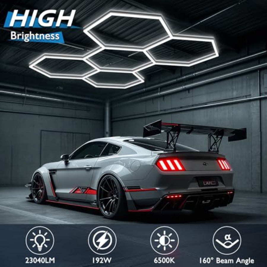 Luci Esagonali per Garage, Luc - Car Led Light recensione e prezzo
